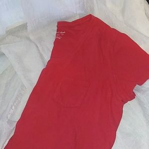 Red V neck t-shirt from target. XXL